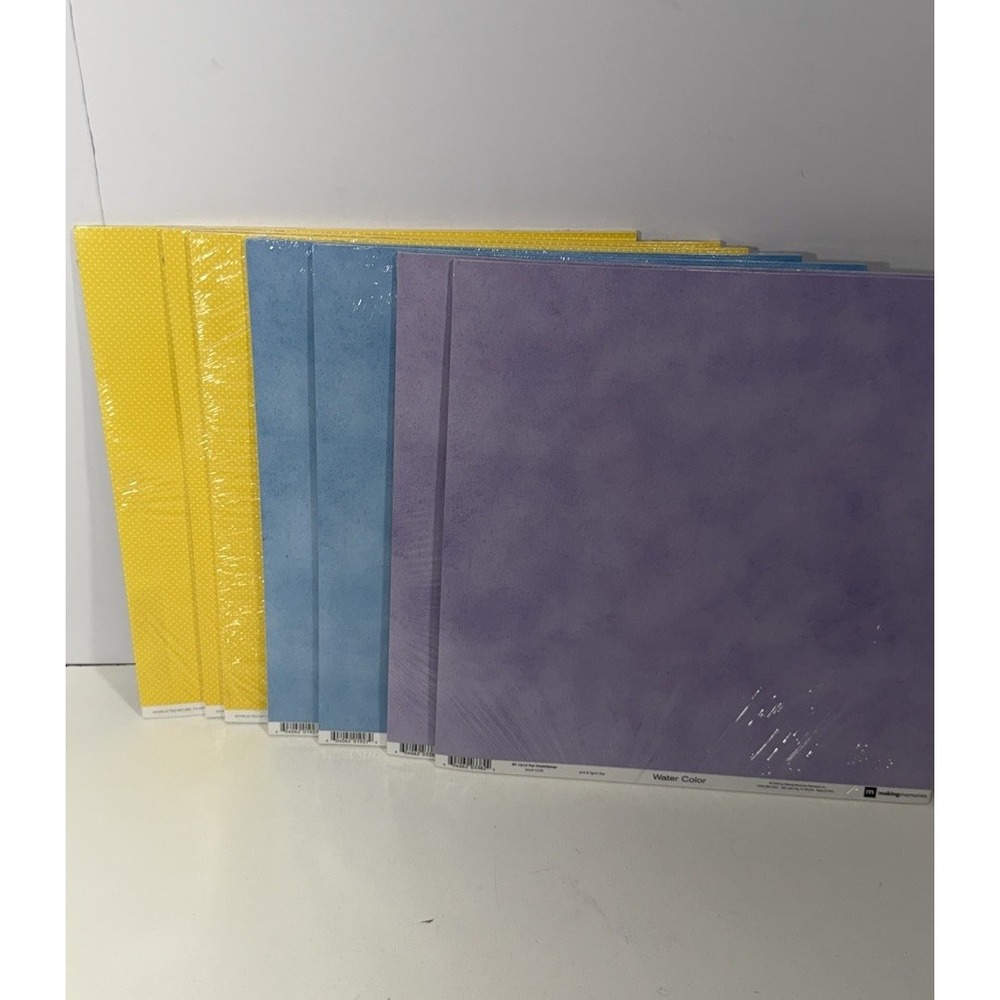 Making Memories 12x12 Scrapbooking Paper 7 Lot Original Packaging Made in USA